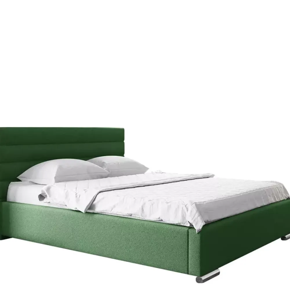 Łóżka Beżowe|Łóżka Nowoczesne>Gruszka Łóżko Tapicerowane 200x200 brązowe LIZBONA