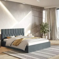 Łóżka Młodzieżowe|Łóżka Z Zagłówkiem></noscript>Riban Łóżko tapicerowane 140x200 cm FRANTA