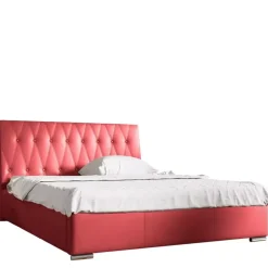 Łóżka Młodzieżowe|Łóżka Dziecięce>Gruszka Łóżko tapicerowane 120x200 czerwone NANKIN