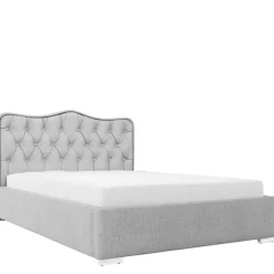Łóżka Z Pojemnikiem|Łóżka Szare>Gruszka Łóżko tapicerowane 180x200 dwuosobowe SEUL