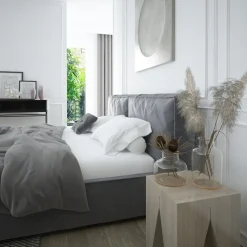 Łóżka Młodzieżowe|Łóżka Z Zagłówkiem></noscript>Laaph Studio Łóżko tapicerowane 140x200 PALISE