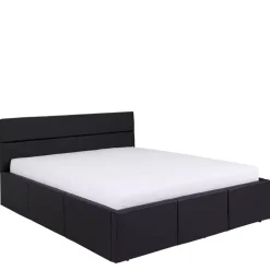 Łóżka Młodzieżowe|Łóżka Z Zagłówkiem>GiB Meble Łóżko tapicerowane 160x200 z pojemnikiem czarny MODERN