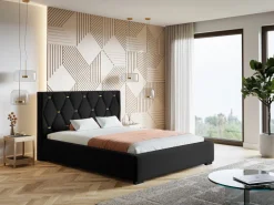 Łóżka Młodzieżowe|Łóżka Dziecięce></noscript>Riban Łóżko tapicerowane ze stelażem i pojemnikiem 120x200 cm HAPPE