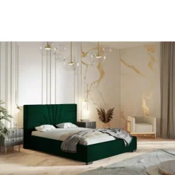 Łóżka Z Zagłówkiem|Łóżka Z Pojemnikiem>Riban Łóżko 180x200 cm BELES zielona butelka