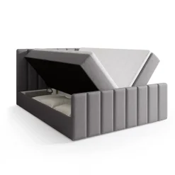 Meble Młodzieżowe|Łóżka Młodzieżowe>BROMARKT Łóżko 140x200 cm do sypialni kontynentalne z pojemnikiem DENVER DUO