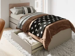 Meble Dla Dzieci|Meble Młodzieżowe></noscript>lenart. Łóżko 90x200 cm rozkładane młodzieżowe z szufladami WOOW clay gray