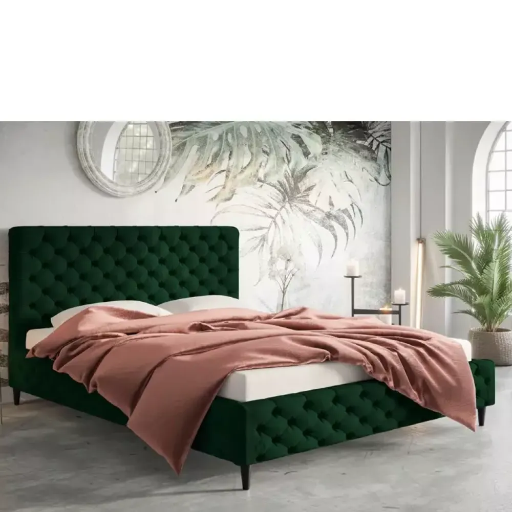 Łóżka Młodzieżowe|Łóżka Na Nóżkach>Riban Łóżko 140x200 cm tapicerowane PANDO