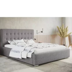 Łóżka Z Zagłówkiem|Łóżka Z Pojemnikiem></noscript>Riban Łóżko 200x200 cm tapicerowane z pojemnikiem NESS
