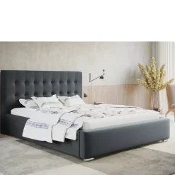 Łóżka Z Zagłówkiem|Łóżka Z Pojemnikiem></noscript>Riban Łóżko 200x200 cm tapicerowane z pojemnikiem NESS