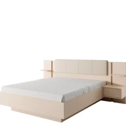 Meble Młodzieżowe|Łóżka Młodzieżowe>LASKI Łóżko 160x200 cm z pojemnikiem i stolikami nocnymi DESIO