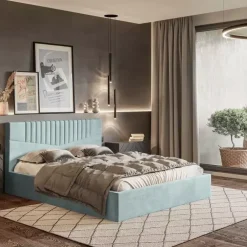 Łóżka Młodzieżowe|Łóżka Z Zagłówkiem>Riban Łóżko 140x200 cm z pojemnikiem ORIATA