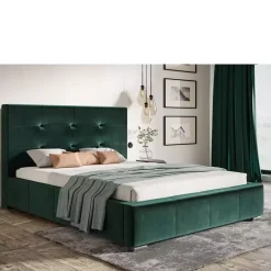 Łóżka Z Pojemnikiem|Łóżka Zielone>Riban Łóżko 180x200 cm z wysokim oparciem PRANS