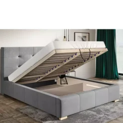 Łóżka Z Pojemnikiem|Łóżka Zielone></noscript>Riban Łóżko 180x200 cm z wysokim oparciem PRANS