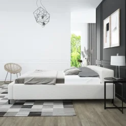 Meble Młodzieżowe|Łóżka Młodzieżowe></noscript>Laaph Studio Łóżko 140x200 do sypialni z niskim zagłówkiem LAMEZIA