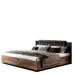 Meble Młodzieżowe|Łóżka Młodzieżowe>Helvetia Łóżko z zagłówkiem do sypialni 160x200 nowoczesne SAVRELO