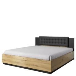 Meble Młodzieżowe|Łóżka Młodzieżowe>Helvetia Łóżko z zagłówkiem do sypialni 160x200 artisan SAVRELO