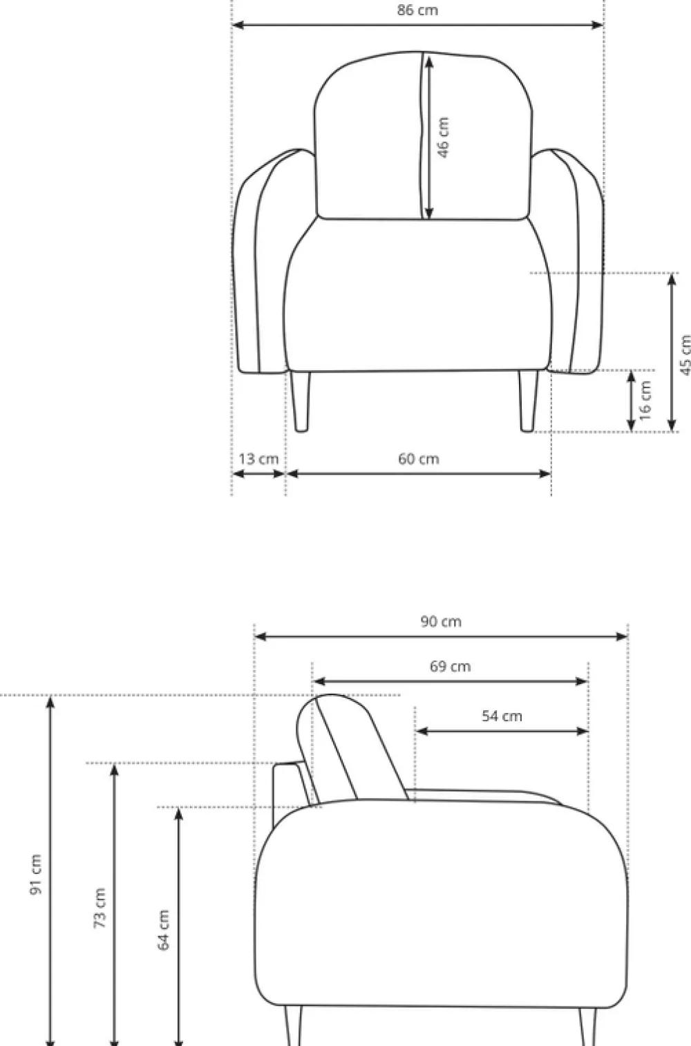 Fotele>LASKI Komfortowy szary fotel sztruksowy do salonu OBLAK
