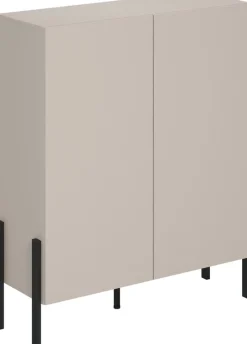 Zestawy Mebli Do Salonu|Komody></noscript>Helvetia Komoda 114 cm do salonu sypialni lub przedpokoju z półkami JUKON kaszmir