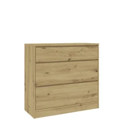 Zestawy Mebli Do Sypialni|Komody>INTER MEBLE Komoda 98 cm do salonu z szufladami BALVIO dąb artisan