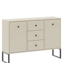 Komody>INTER MEBLE Komoda 115 cm do salonu z szufladami LAMORI kaszmir