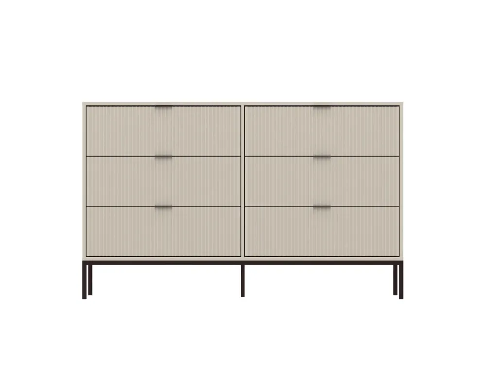 Komody>INTER MEBLE Komoda 150 cm do salonu z szufladami ORIANA kaszmir