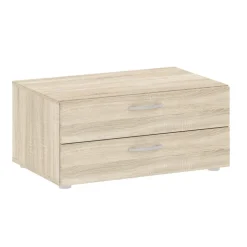 Komody>INTER MEBLE Komoda 74 cm do sypialni z szufladami BARENA dąb sonoma