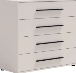 Komody>GiB Meble Komoda 98 cm do sypialni z szufladami MAXIDO kaszmir