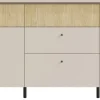 Komody>MEBLAR Komoda 203 cm z szufladami beż piaskowy dąb olejowany nowoczesna i pojemna MALIVO