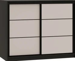 Komody>BROMARKT Komoda 120 cm z szufladami i drążkiem do sypialni LOFT