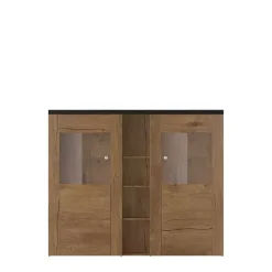 Zestawy Mebli Do Salonu|Komody></noscript>Helvetia Komoda barek LARONA dąb lefkas