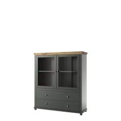 Komody>Helvetia Komoda barek ze szkłem IVORIA