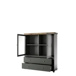 Komody>Helvetia Komoda barek ze szkłem IVORIA