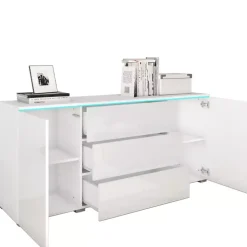 Komody>BRATEX Komoda biała VELLORE biały