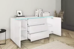 Komody></noscript>BRATEX Komoda biała VELLORE biały