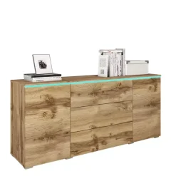 Komody>BRATEX Komoda 150 cm VELLORE dąb wotan