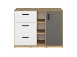 Zestawy Mebli Młodzieżowych|Komody></noscript>ML Meble Komoda do pokoju młodzieżowego z szufladami 120 cm FINI