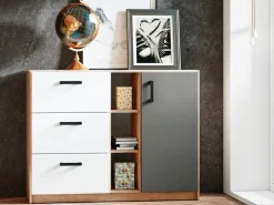 Zestawy Mebli Młodzieżowych|Komody></noscript>ML Meble Komoda do pokoju młodzieżowego z szufladami 120 cm FINI