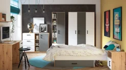 Zestawy Mebli Młodzieżowych|Komody></noscript>ML Meble Komoda do pokoju młodzieżowego z szufladami 120 cm FINI