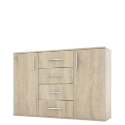 Komody>Meblohand Komoda do salonu 112 cm SIMPLE II dąb sonoma
