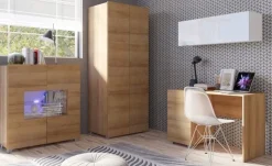 Zestawy Mebli Do Sypialni|Zestawy Mebli Do Salonu>GiB Meble Komoda do salonu 100 cm MODERN dąb złoty