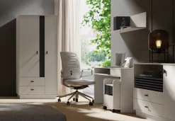 Zestawy Mebli Do Salonu|Komody>MEBLAR Komoda do salonu 155 cm z lamelami kaszmir AGRA