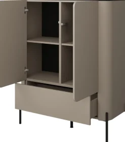 Komody>Helvetia Komoda do salonu 98 cm z szufladą i półkami congo BELLO