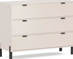 Komody>Stolar Komoda do salonu 109 cm z szufladami beż piaskowy CALISSA