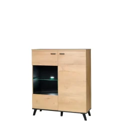 Witryny|Komody>JUREK Komoda do salonu dąb lefkas jasny 101 cm JOHNY