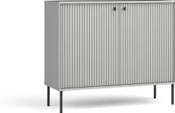 Zestawy Mebli Do Salonu|Komody>MEBLOSIEK Komoda do salonu dwudrzwiowa nowoczesna IRYS szara