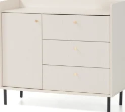 Zestawy Mebli Do Salonu|Komody>MEBLAR Komoda do salonu kompaktowa GAVIA beż piaskowy