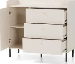 Zestawy Mebli Do Salonu|Komody>MEBLAR Komoda do salonu kompaktowa GAVIA beż piaskowy