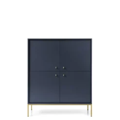 Komody>PIASKI Komoda do salonu nowoczesna MONTI granat złoty granatowy
