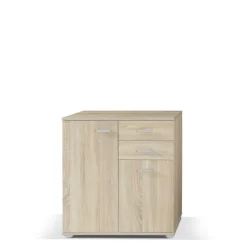 Komody>Lempert Komoda do salonu z drzwiami MANAUS dąb sonoma