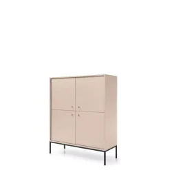 Komody></noscript>PIASKI Komoda do salonu z drzwiami MONTI beż